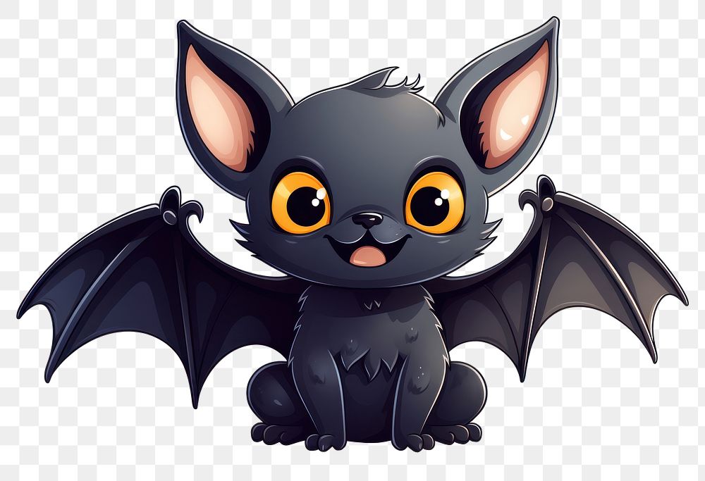 PNG Halloween bat animal mammal cute. AI generated Image by rawpixel.