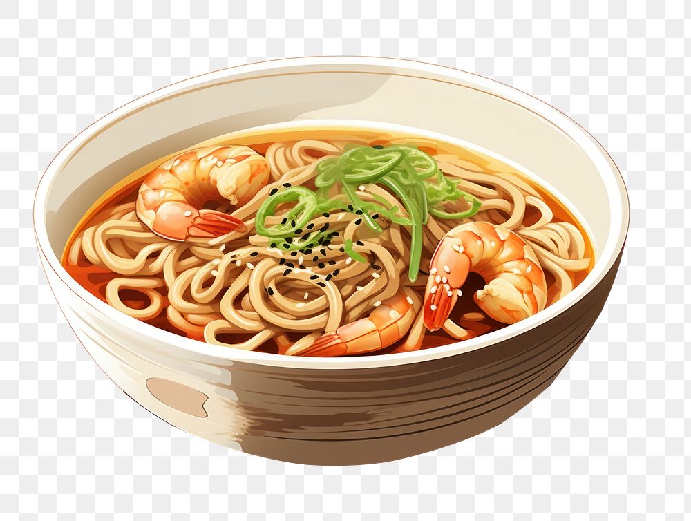 PNG Soup noodle ramen food. AI generated Image by rawpixel.