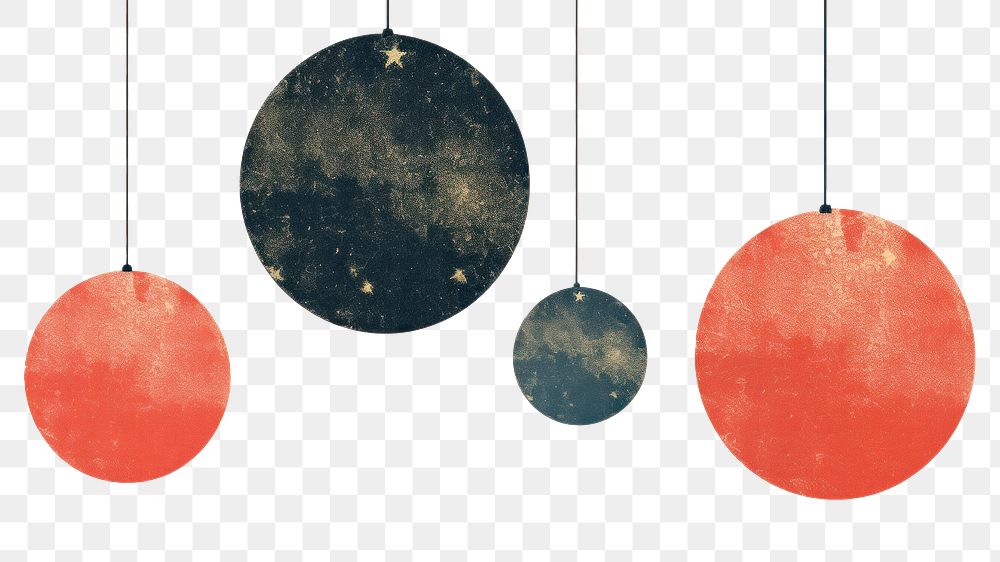 PNG Christmas ornaments backgrounds sphere art. AI generated Image by rawpixel.