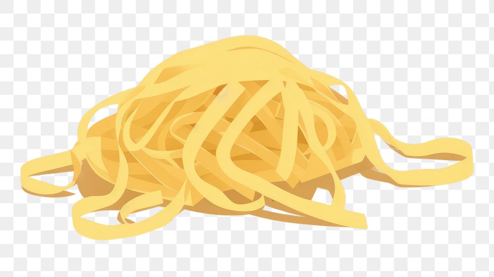 PNG Pasta food fettuccine spaghetti. AI generated Image by rawpixel.
