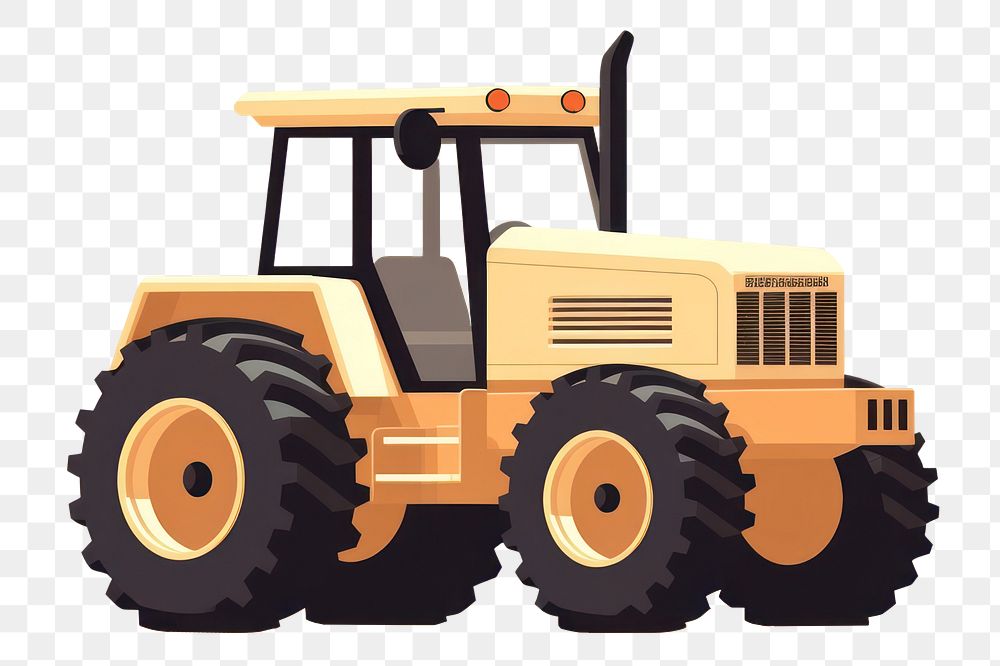 PNG Tractor  vehicle transportation. AI generated Image by rawpixel.