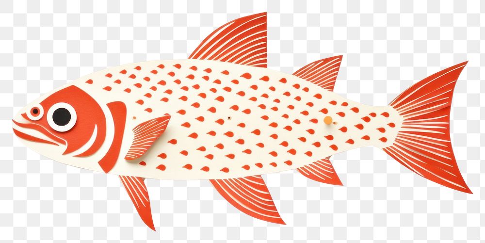 PNG Fish animal white background goldfish. AI generated Image by rawpixel.