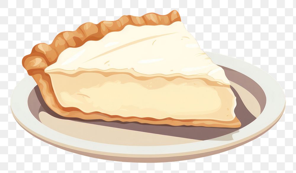 PNG Pie dessert plate food. AI generated Image by rawpixel.