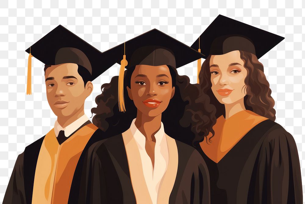 PNG University students graduation portrait adult. AI generated Image by rawpixel.