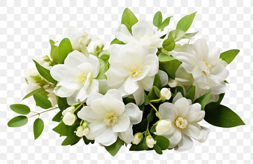 PNG White jasmine flower blossom plant