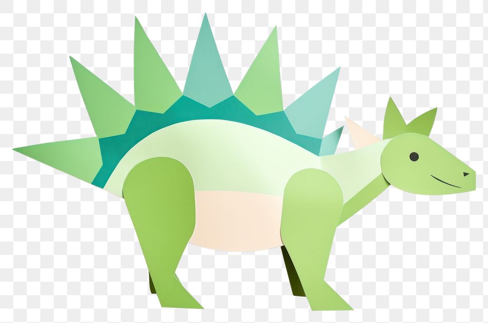 PNG Stegosaurus dinosaur paper animal art. 