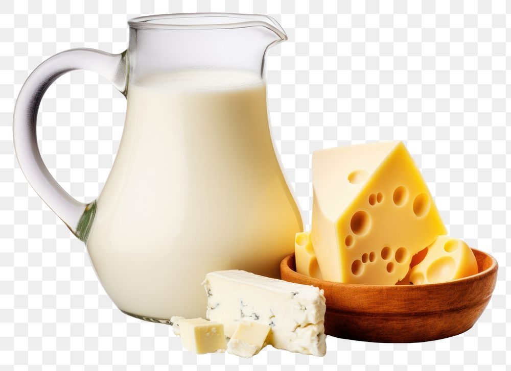 PNG Milk jug cheese dairy. AI generated Image by rawpixel.