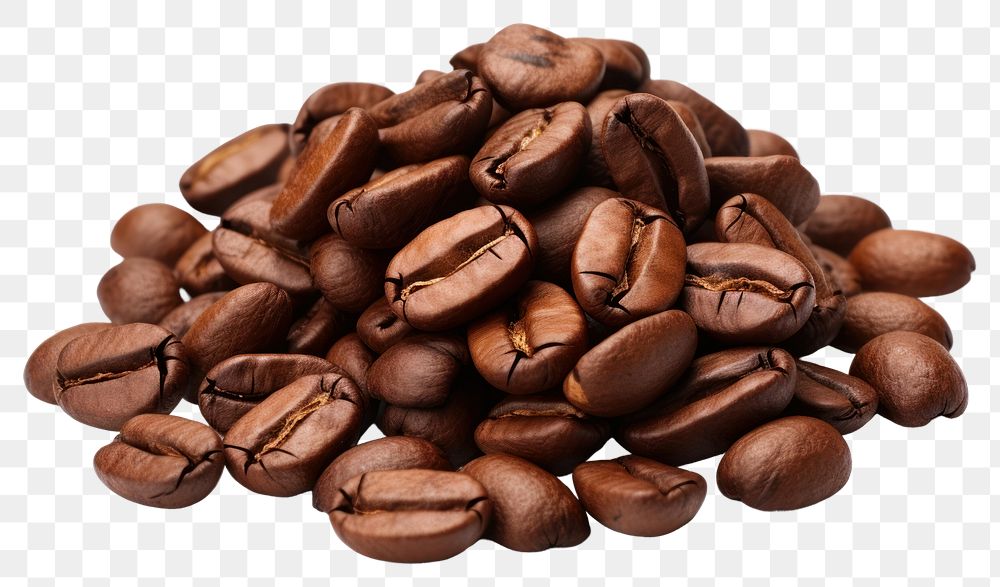 PNG Coffee beans coffee white background coffee beans. 