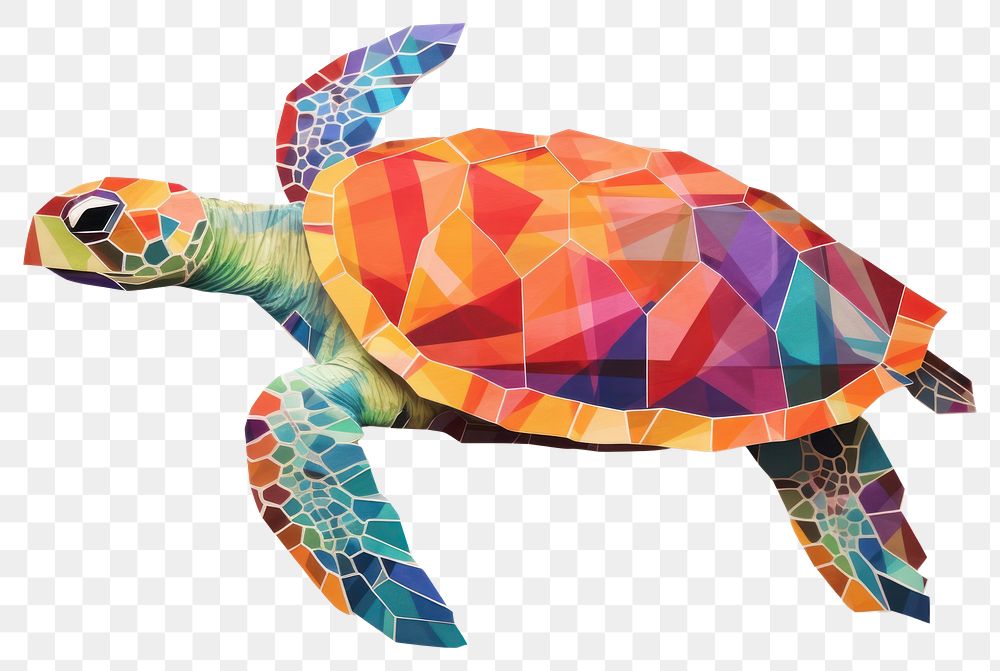 PNG Sea turtle reptile animal craft. AI generated Image by rawpixel.