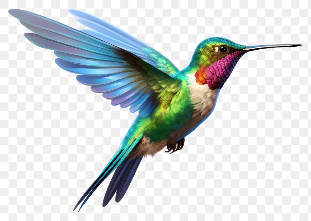 PNG Hummingbird animal wildlife hovering. AI generated Image by rawpixel.