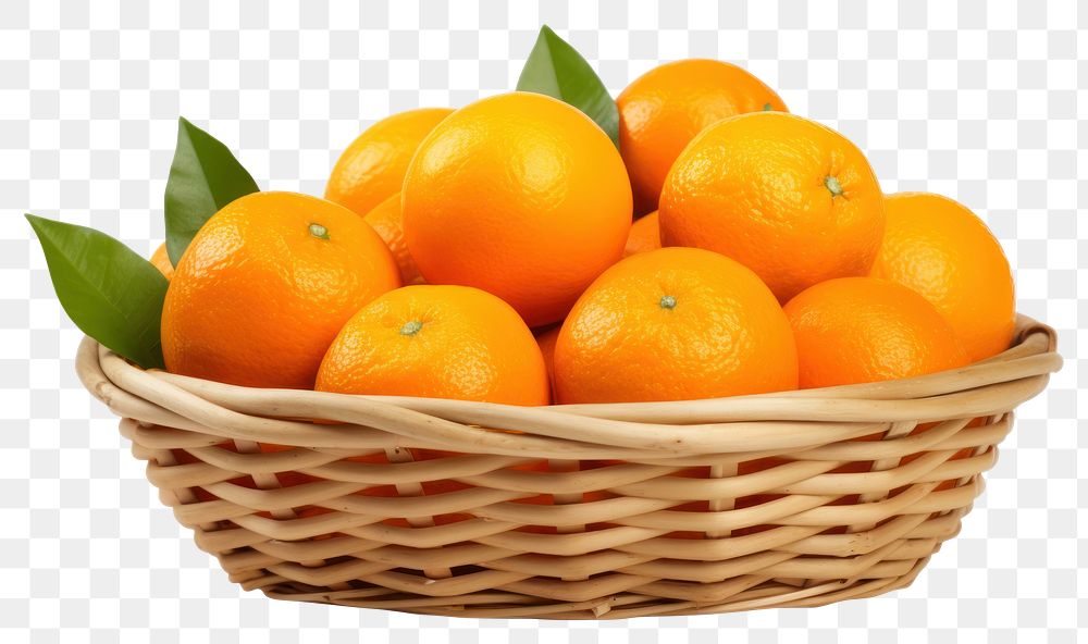 PNG Fruit basket grapefruit orange plant. AI generated Image by rawpixel.