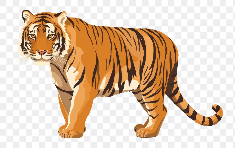 PNG Tiger wildlife animal mammal. AI generated Image by rawpixel.