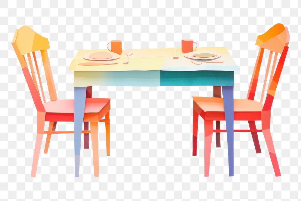 PNG Small dining table furniture chair room. AI generated Image by rawpixel.
