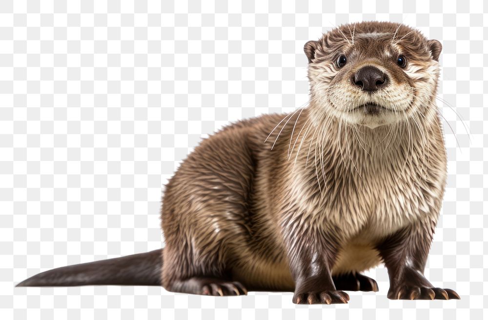 PNG Wildlife animal mammal otter. AI generated Image by rawpixel.