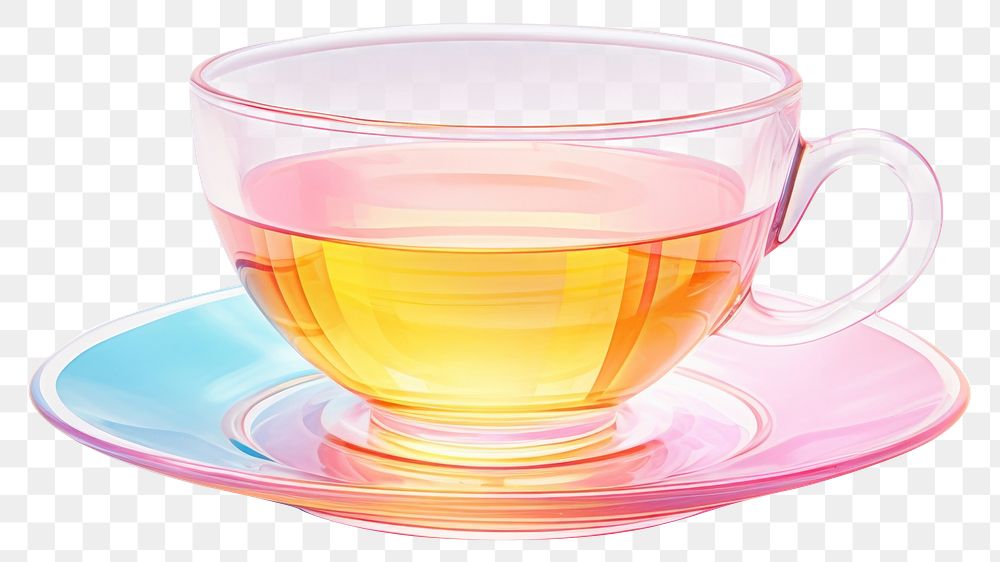 PNG Tea cup saucer glass drink. AI generated Image by rawpixel.