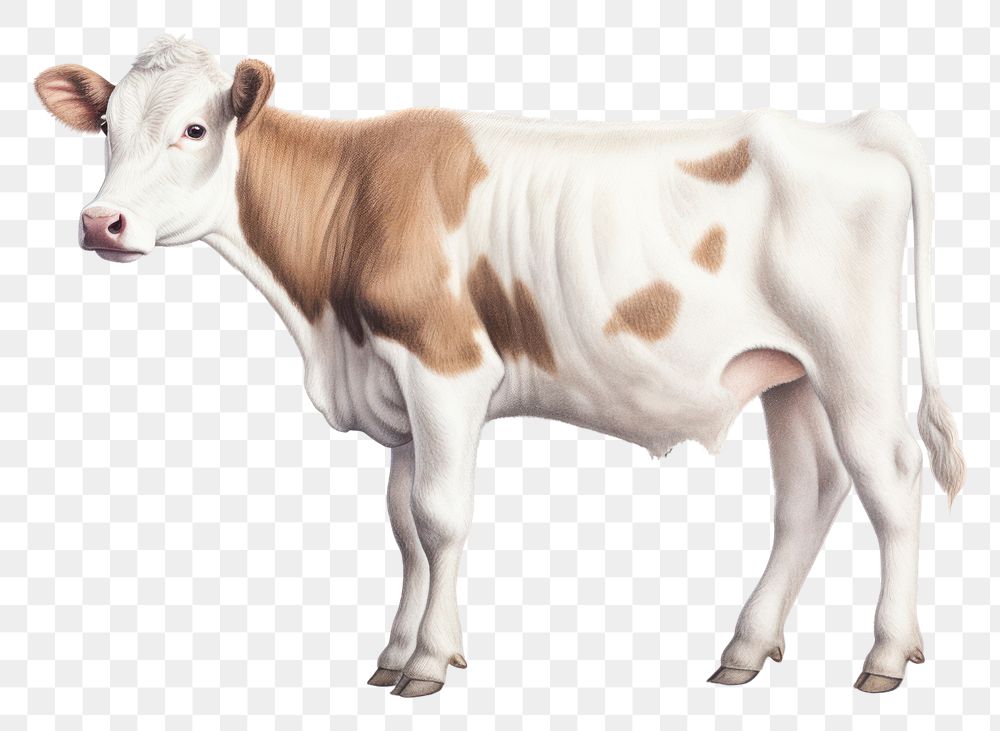 PNG Milk cow livestock mammal animal. 