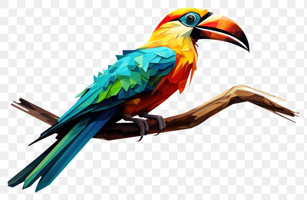 PNG Tropical bird animal beak white background. AI generated Image by rawpixel.