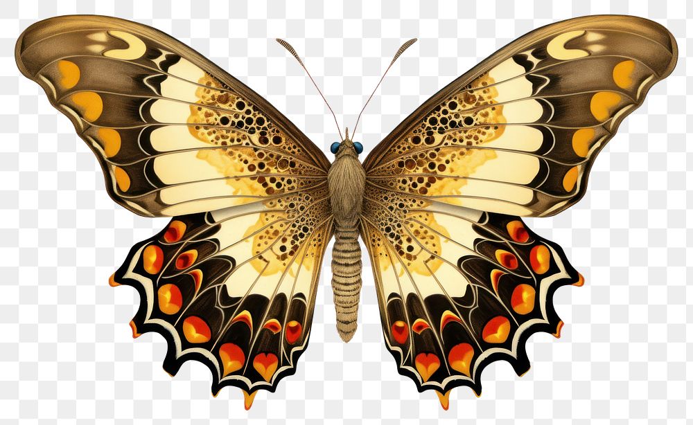 PNG Vintage butterfly animal insect  