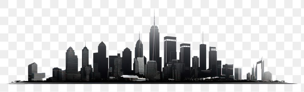 PNG City icon architecture skyscraper cityscape. AI generated Image by rawpixel.