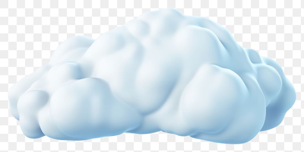 PNG Cloud 3D cartoon nature white white background. AI generated Image by rawpixel.