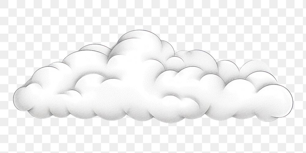 PNG Cloud white backgrounds line. AI generated Image by rawpixel.