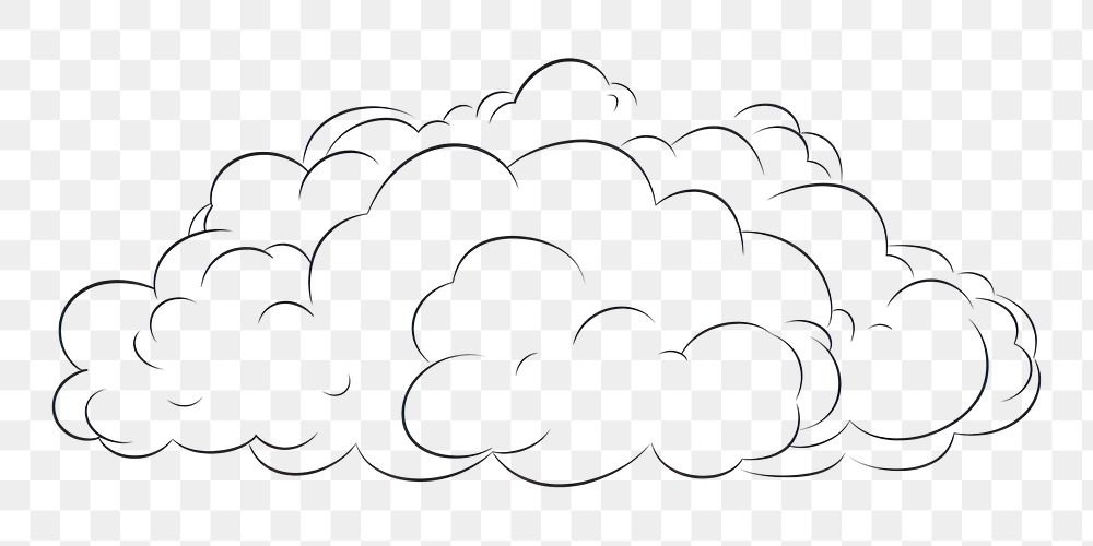 PNG Cloud white line creativity. 