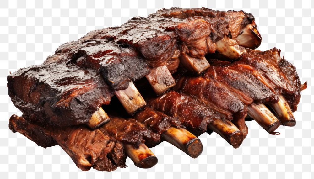 PNG Grilled barbecue ribs grilling grilled meat. AI generated Image by rawpixel.
