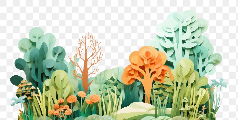 PNG Landscape garden outdoors painting nature. AI generated Image by rawpixel.
