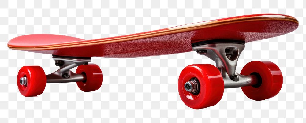 PNG Red skateboard red white background skateboarding. 