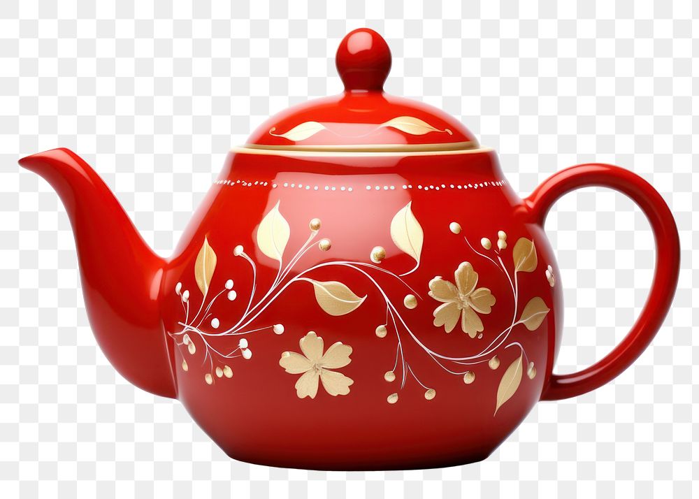 PNG Teapot porcelain tableware freshness. AI generated Image by rawpixel.