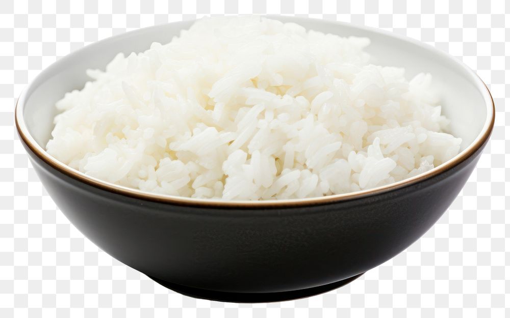 PNG Rice bowl white food. AI generated Image by rawpixel.