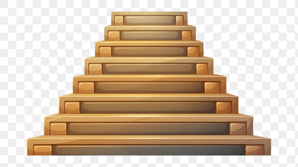 PNG Steps vector architecture staircase wood. AI generated Image by rawpixel.
