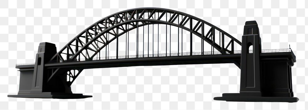 PNG Australia bridge architecture black. AI generated Image by rawpixel.
