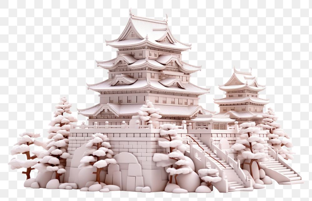 PNG  Castle architecture building temple. AI generated Image by rawpixel.