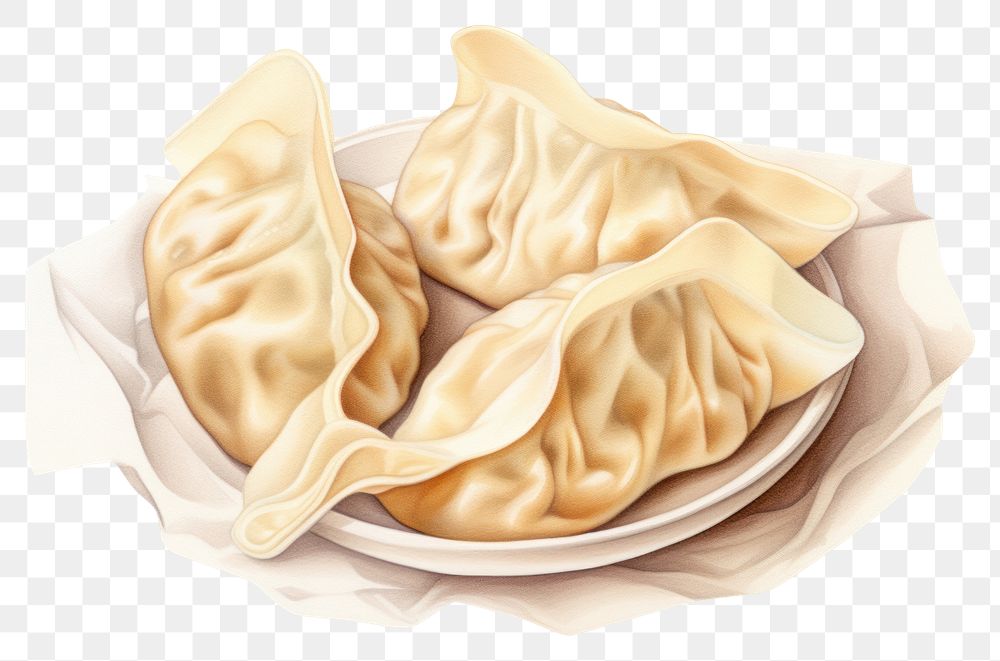 PNG Wonton dumpling food white background. AI generated Image by rawpixel.