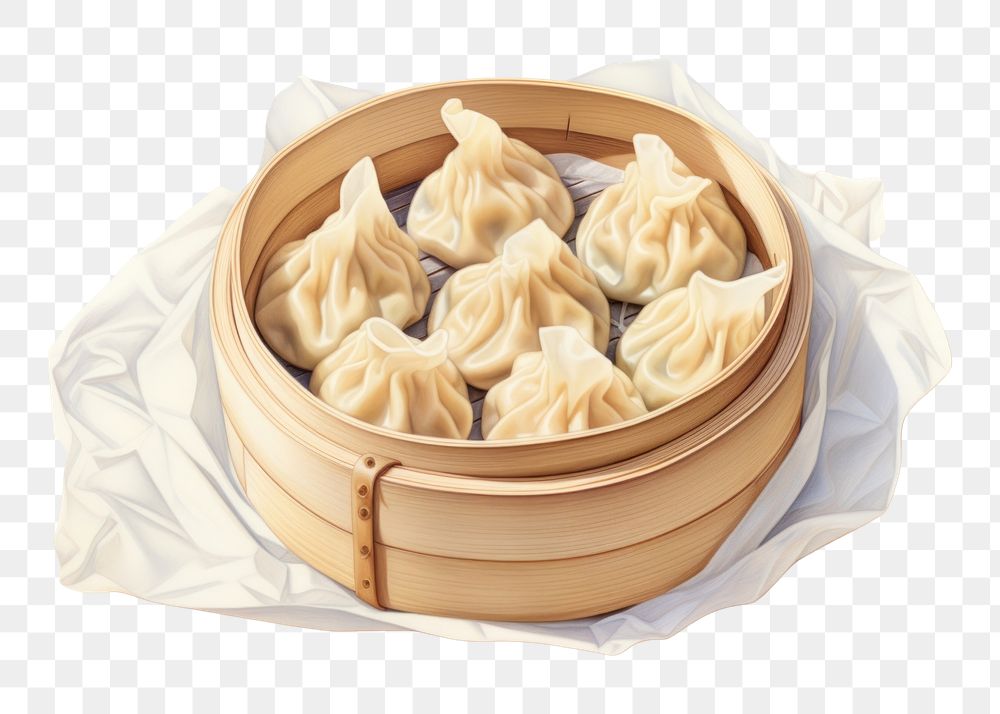 PNG Dumpling wonton steam food. AI generated Image by rawpixel.