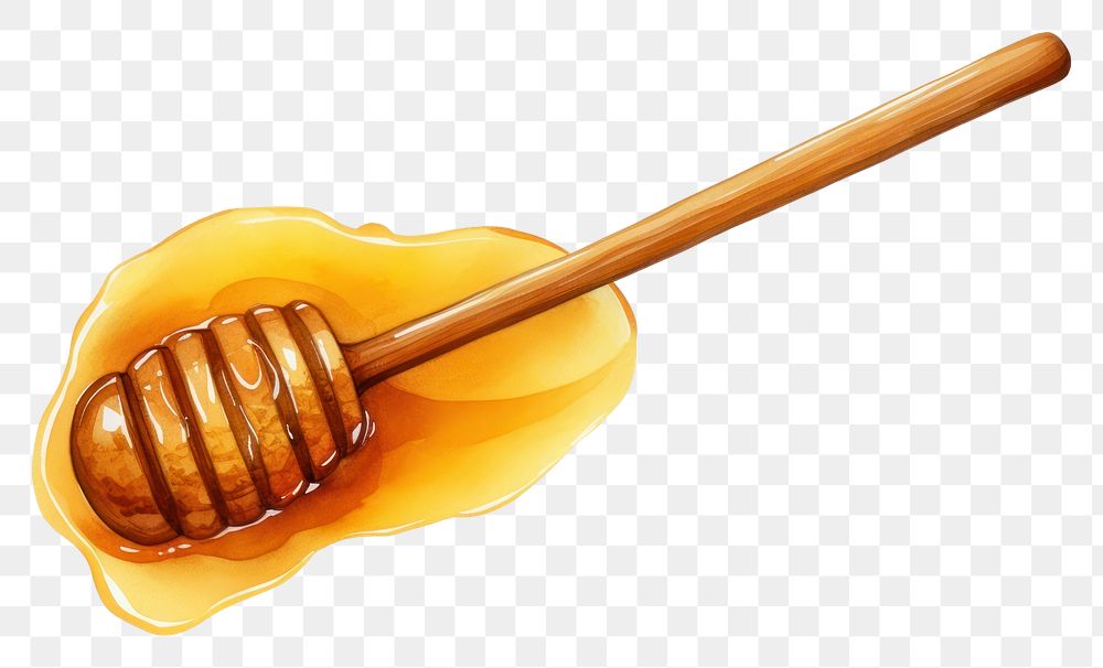 PNG Honey dipper food white background freshness. AI generated Image by rawpixel.
