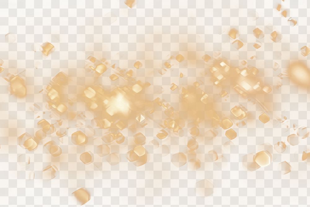 PNG bokeh glitter effect, transparent background 