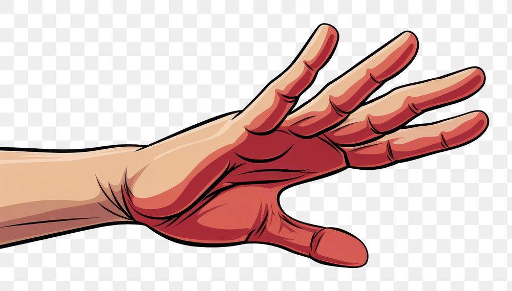 PNG Hand hand cartoon finger. AI generated Image by rawpixel.