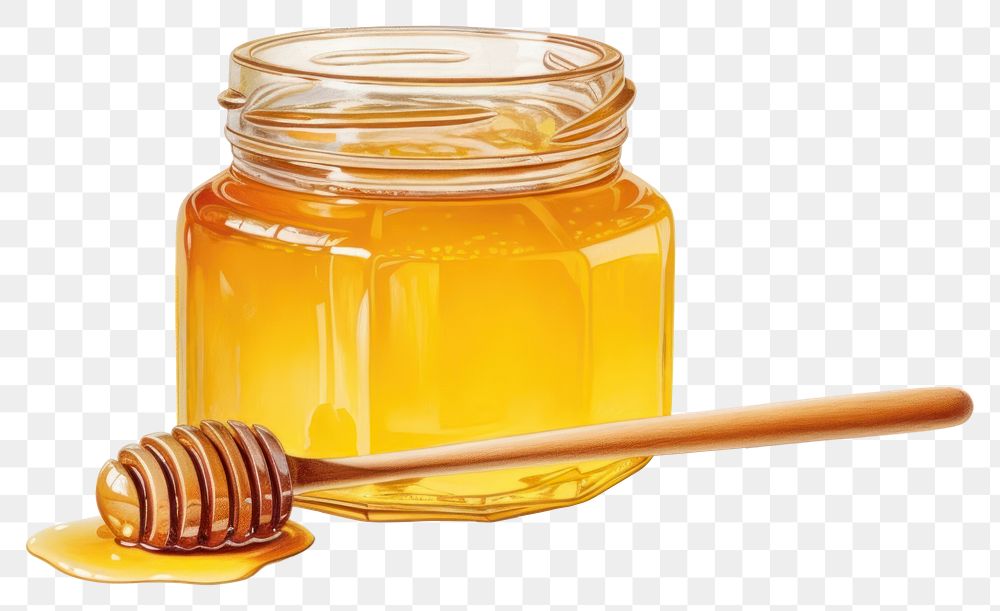 PNG Honey food jar transparent background