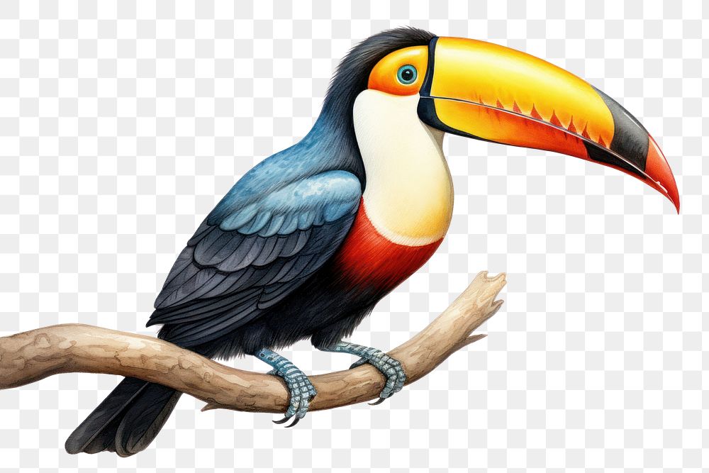 PNG Toco toucan bird animal beak. AI generated Image by rawpixel.