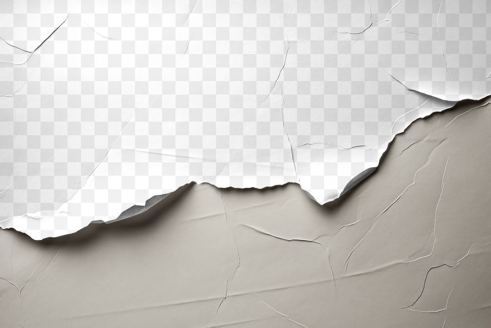 PNG torn strip of paper effect, transparent background AI generated image by rawpixel