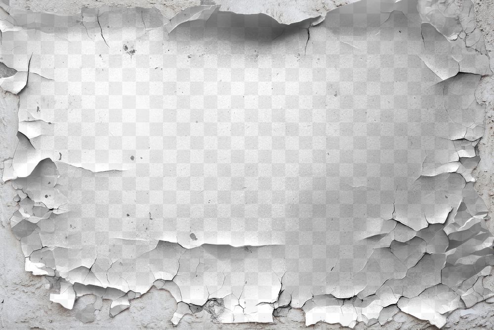 PNG peeled paint effect, transparent background 