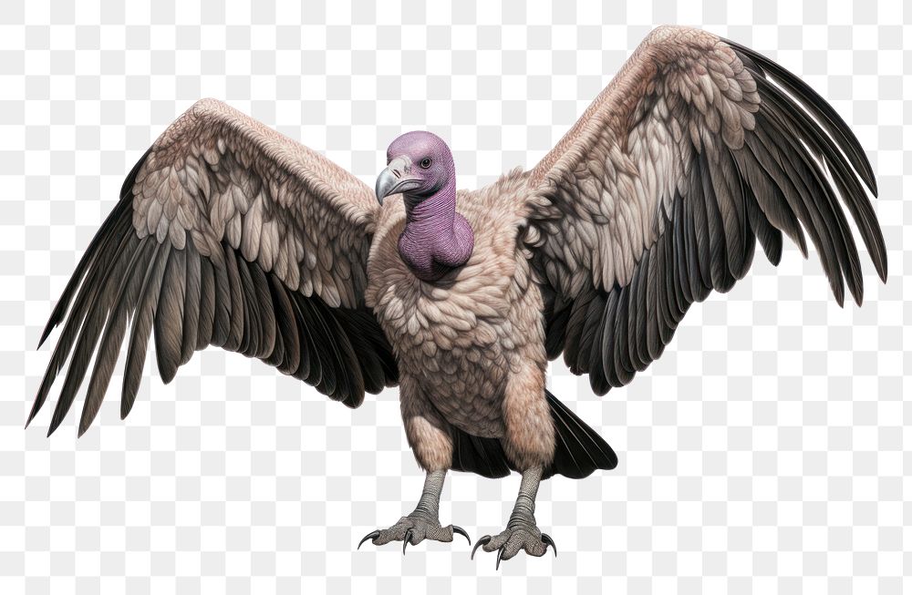 PNG Full body vulture drawing animal condor. AI generated Image by rawpixel.