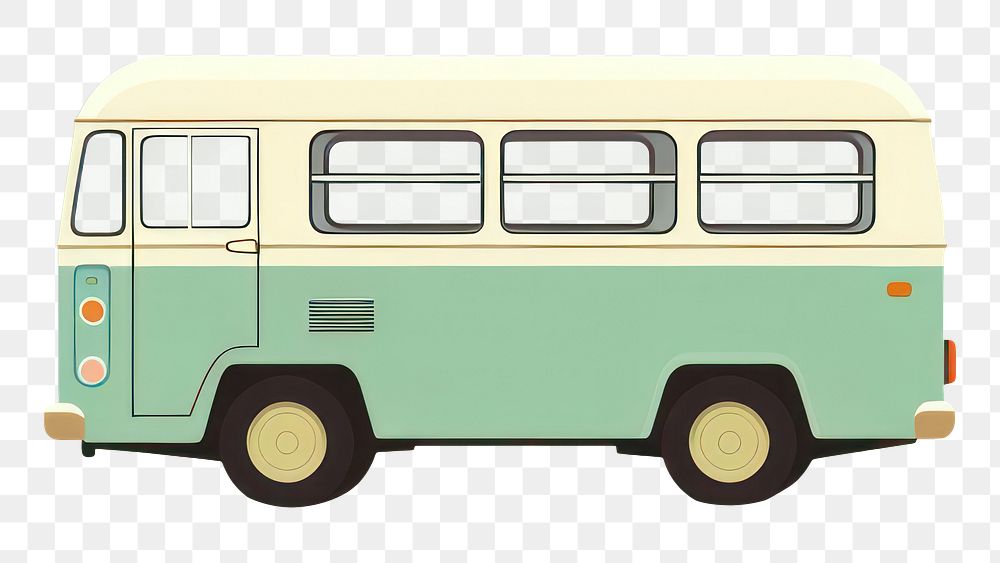 PNG Bus vehicle minibus van. AI generated Image by rawpixel.