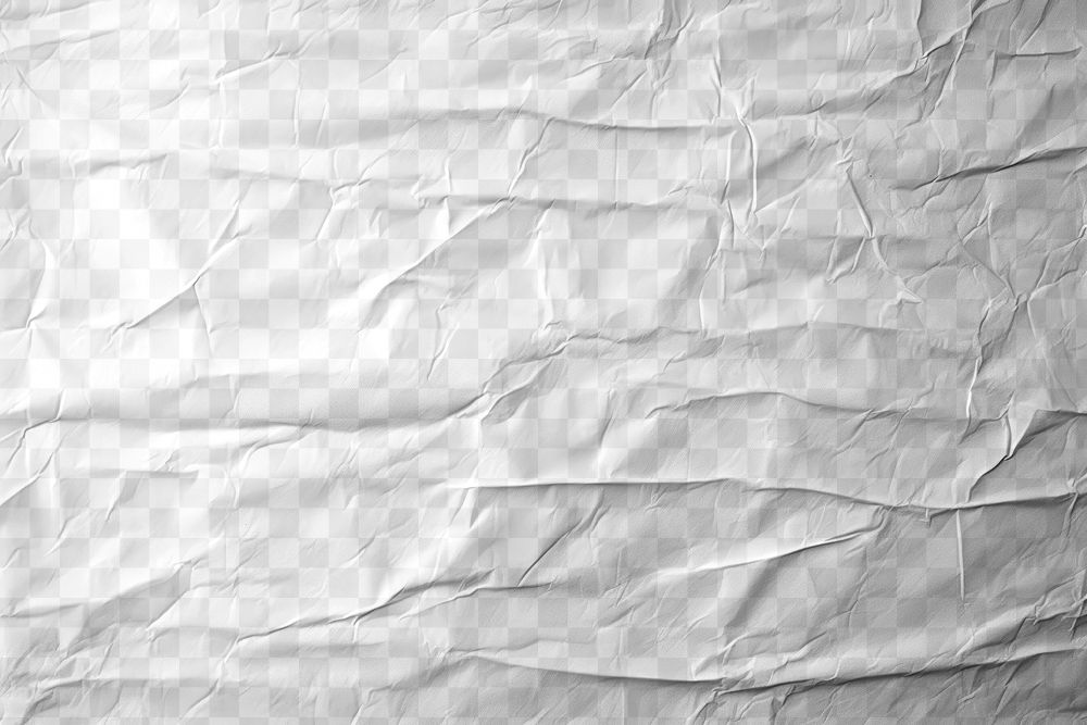 PNG Crumpled paper texture background.