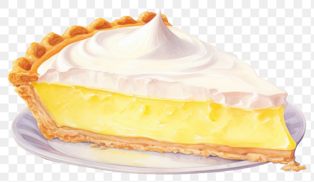 PNG Kie lemon pie food dessert cream. AI generated Image by rawpixel.