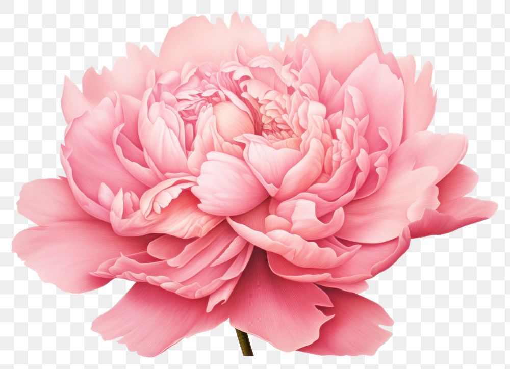 PNG Pink peony flower blossom dahlia. AI generated Image by rawpixel.