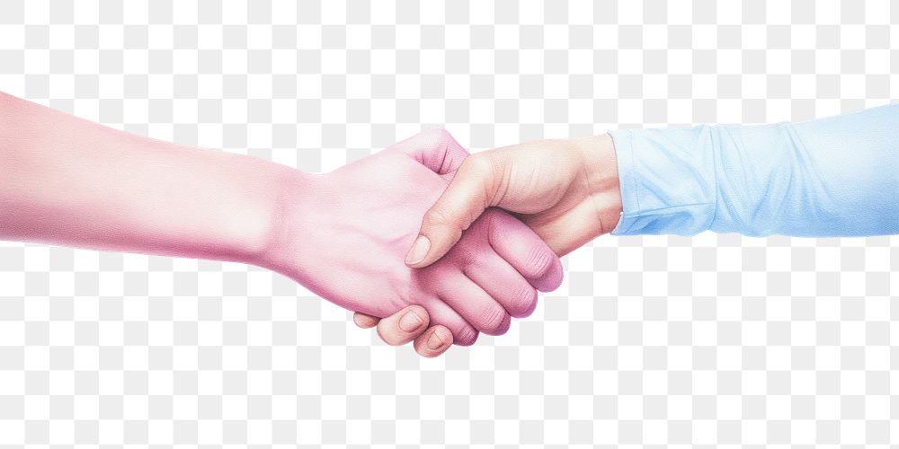 PNG Meeting a friend handshake white background togetherness. AI generated Image by rawpixel.