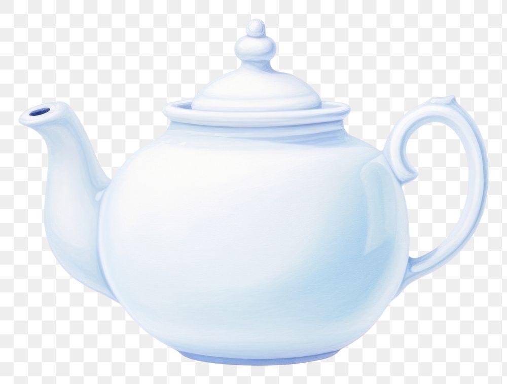 PNG Teapot porcelain white  